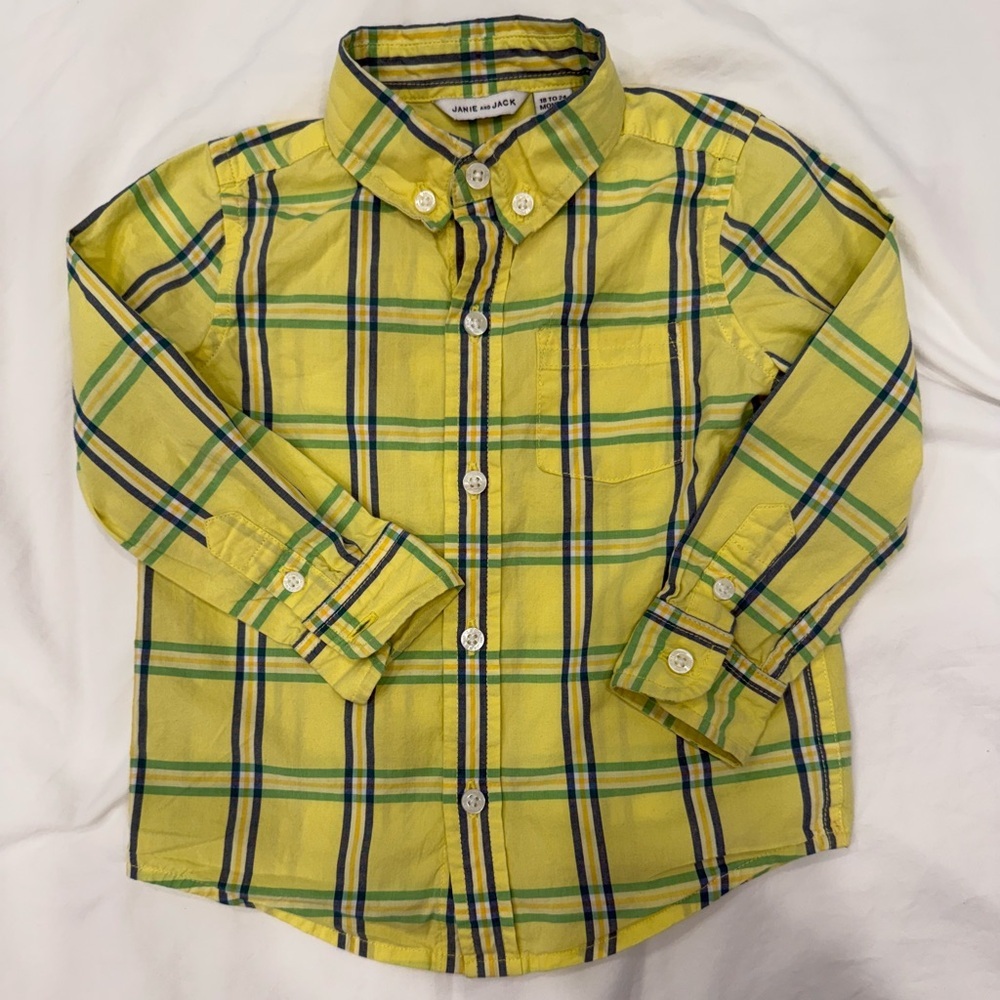 Janie and Jack Button Down - Picture 1 of 4